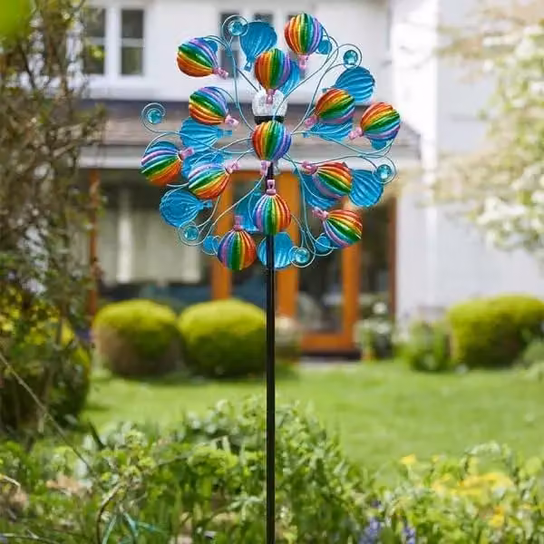 Marco Paul Sky Runner Solar Wind Spinner Garden Ornament in Multicolour – 2