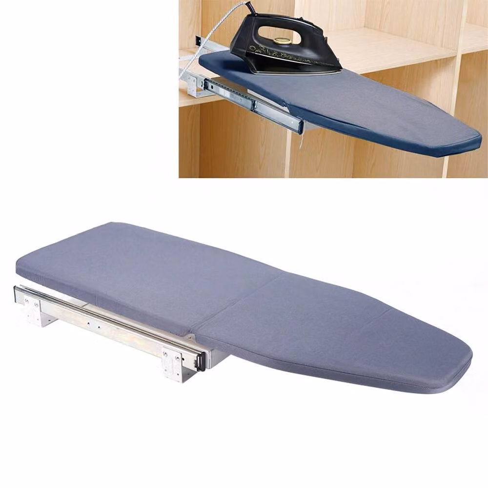 SPETLEK Grey Folding Pull-Out Retractable Ironing Board with 0.6m2 Surface Area – 2