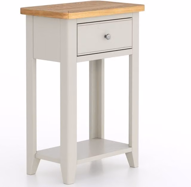 Rest Relax Windham Painted Telephone Table in Grey, W/D/H: 73 x 32 x 50 cm