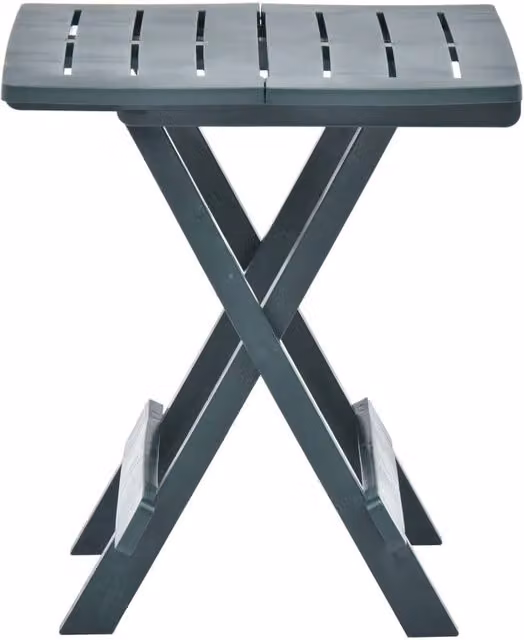 Berkfield Home Durable Folding Green Plastic Garden Table W/D/H: 45 x 43 x 50 cm
