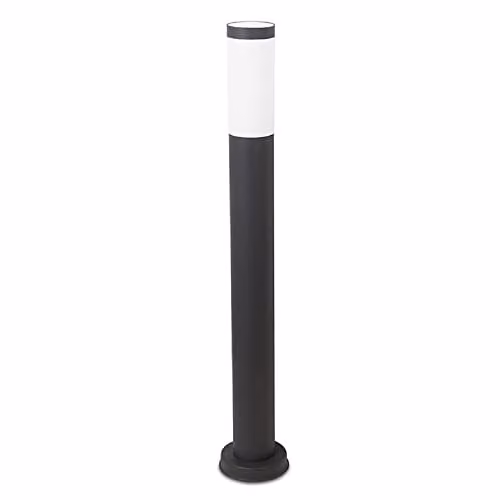 Netlighting Koral 1 Light Outdoor Bollard Light in Grey, IP55 Rated – 1