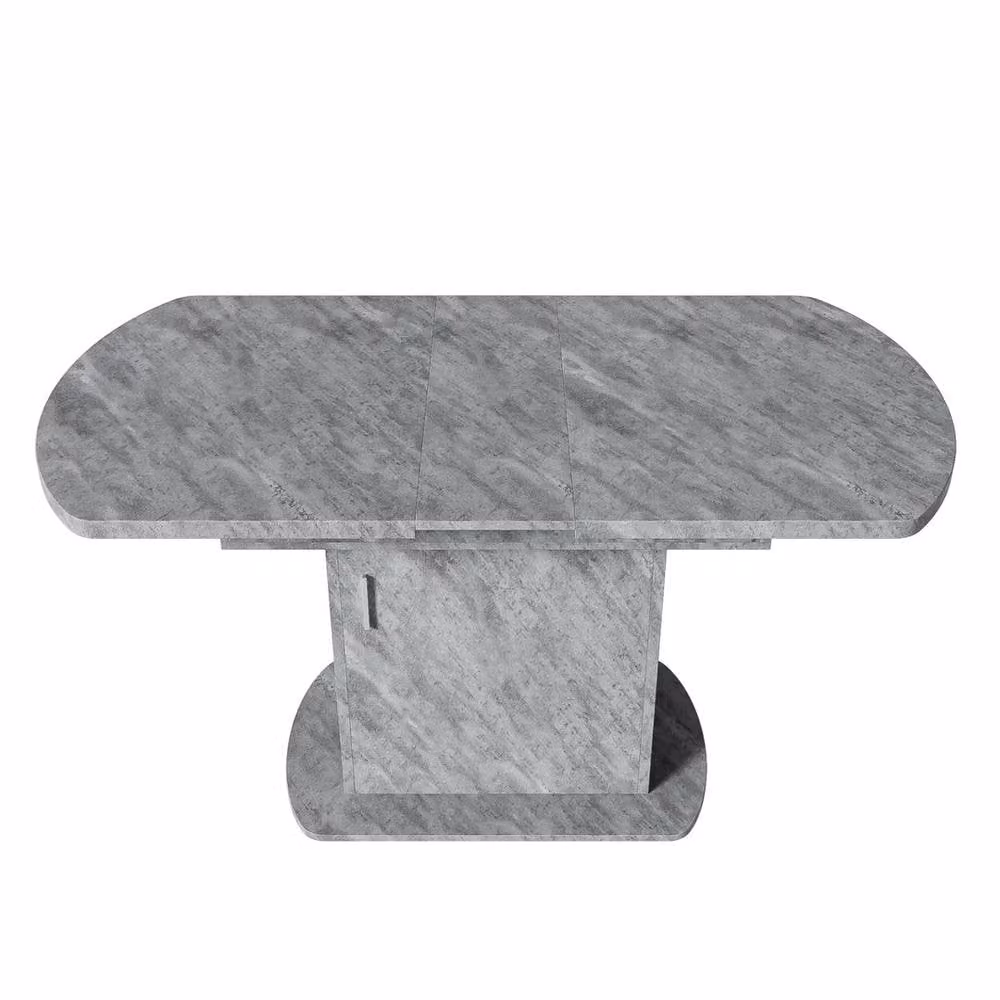 FORGEVIO Extendable Oval Dining Table in Grey – 2