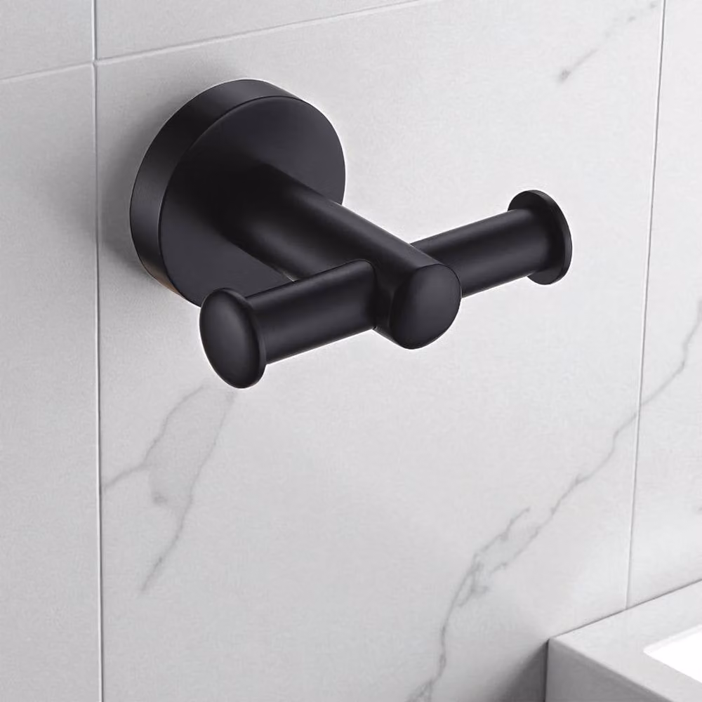 Showerdrape Modernity 4 Piece Black Stainless Steel Wall Mounted Bathroom Accessory Set – 1