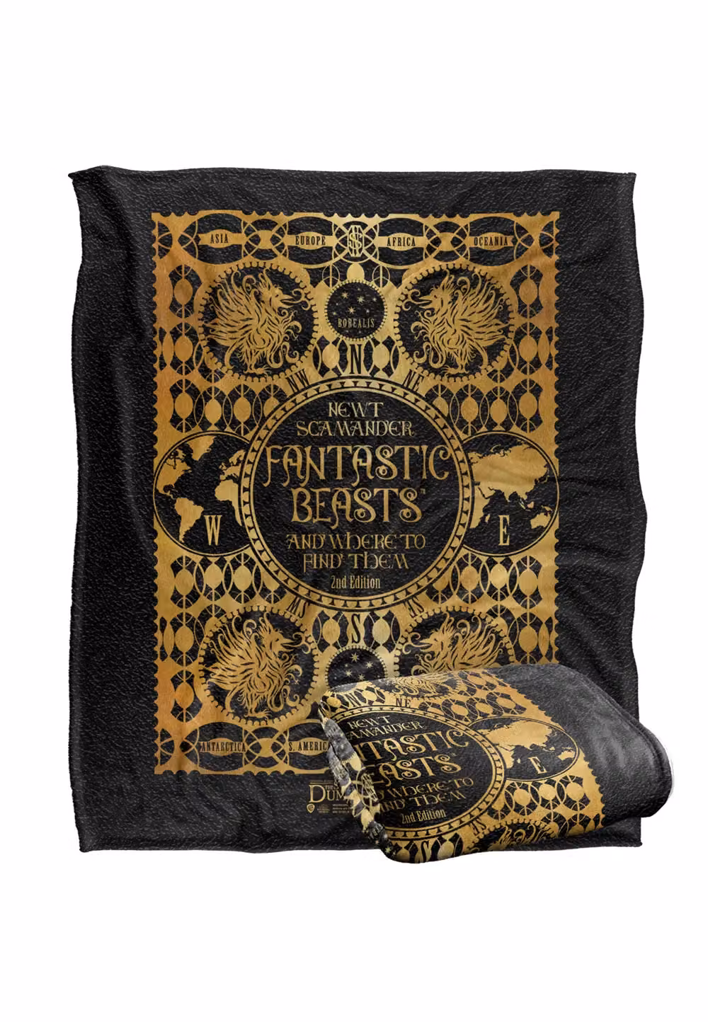 Warner Brothers Fantastic Beasts The Secrets Of Dumbledore Officially Licensed Silky Touch Super Soft Throw Blanket, White, W/D: 152 x 127 cm – 2