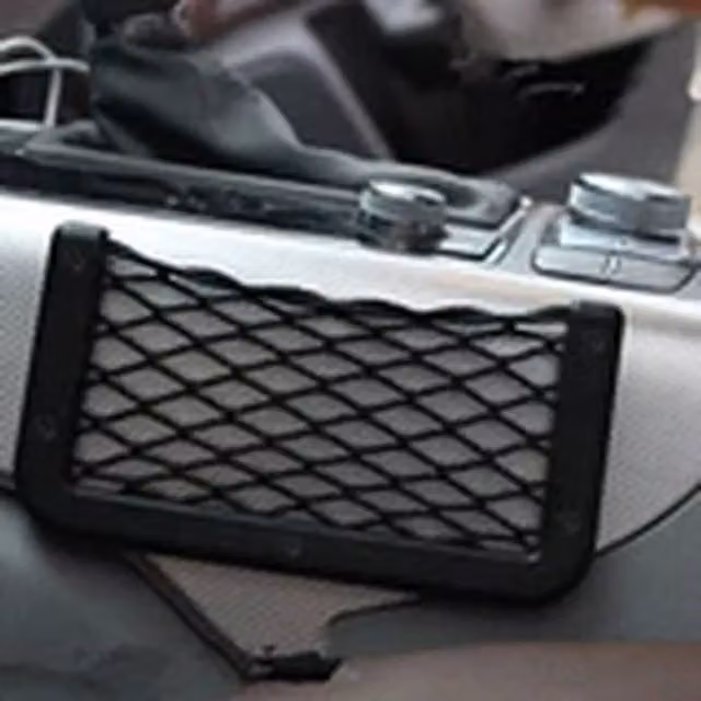 EONLION 3-Piece Elastic Storage Net Car Seat Organiser for Camper Vans, Black – 1