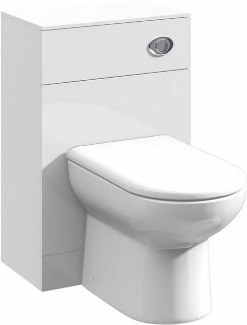 Balterley Gloss White Freestanding Straight WC Unit
