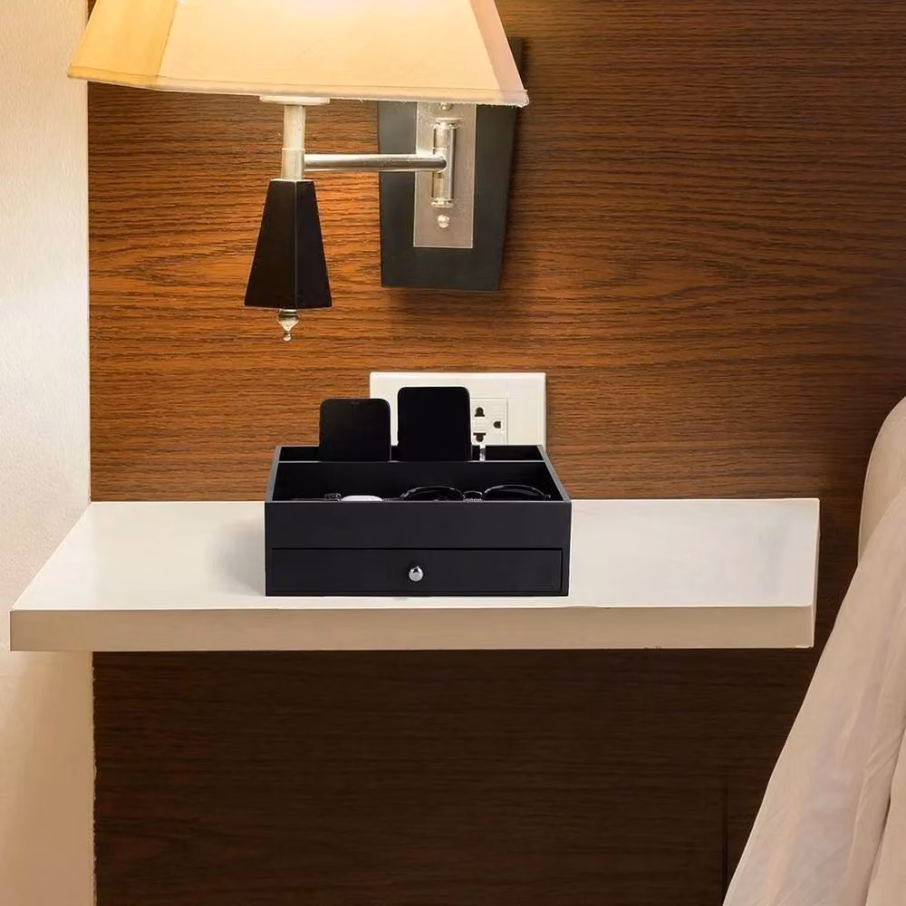 Havendro Black Solid Wood Dresser with Organiser Tray and Drawer – 5