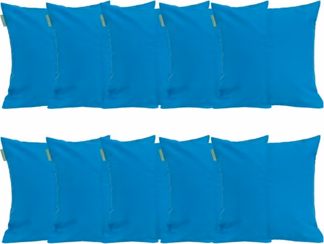 Gardenista Turquoise Square Garden Scatter Cushion with Hollow Fibre Filling