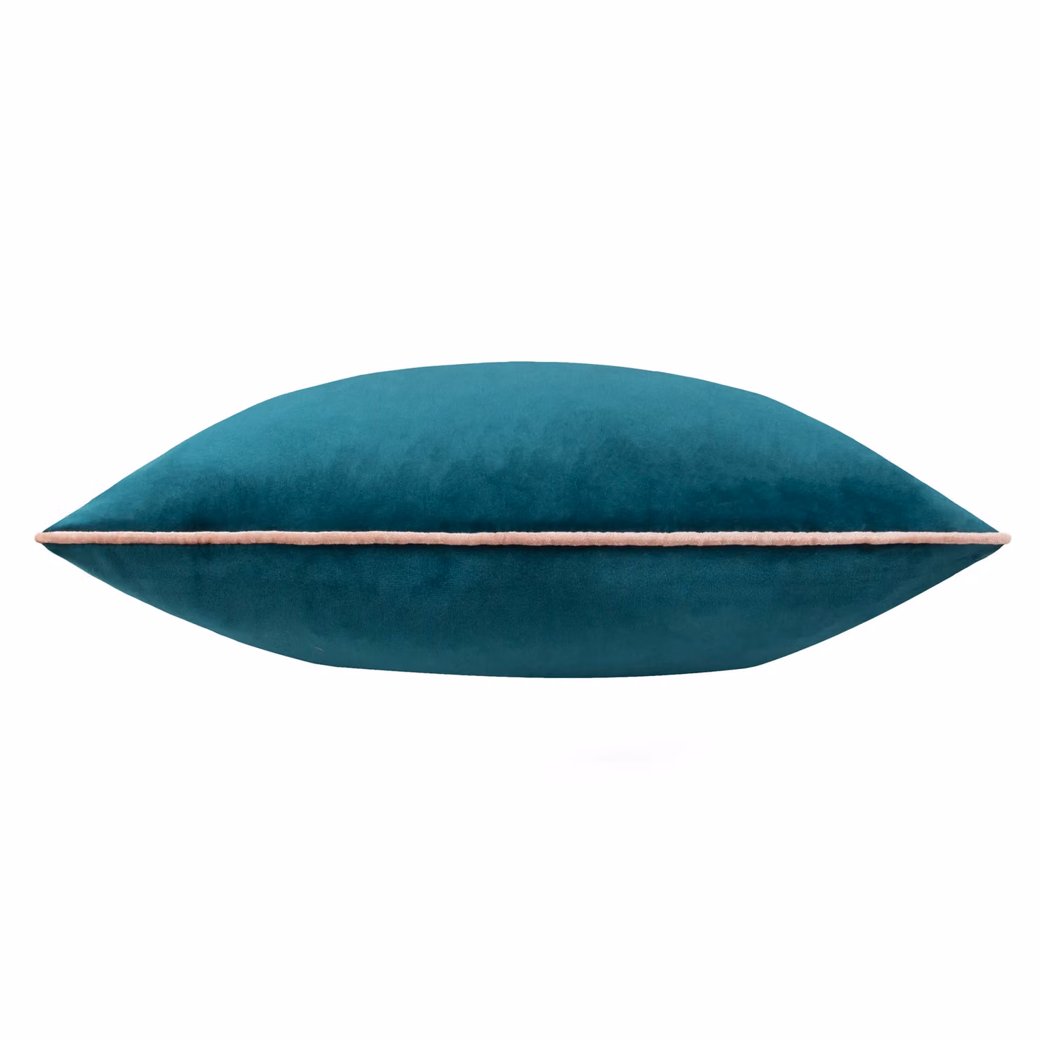 Furn Meridian Velvet Piped Square Cushion in Blue or Pink, W/D/H: 55 x 55 x 55 cm – 5