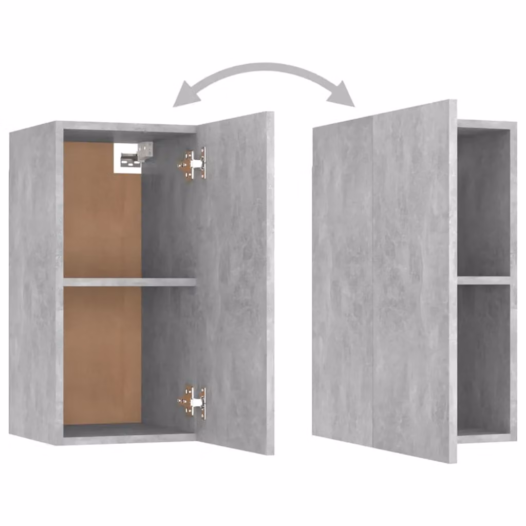 Berkfield Home Modern Wall Mounted TV Cabinet in Grey MDF, W/D/H: 60 x 30.5 x 30 cm – 2