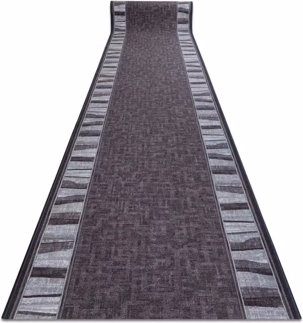 RugsX Linea Anti-Slip Runner in Grey, W/D/H: 100 x 160 cm – 1