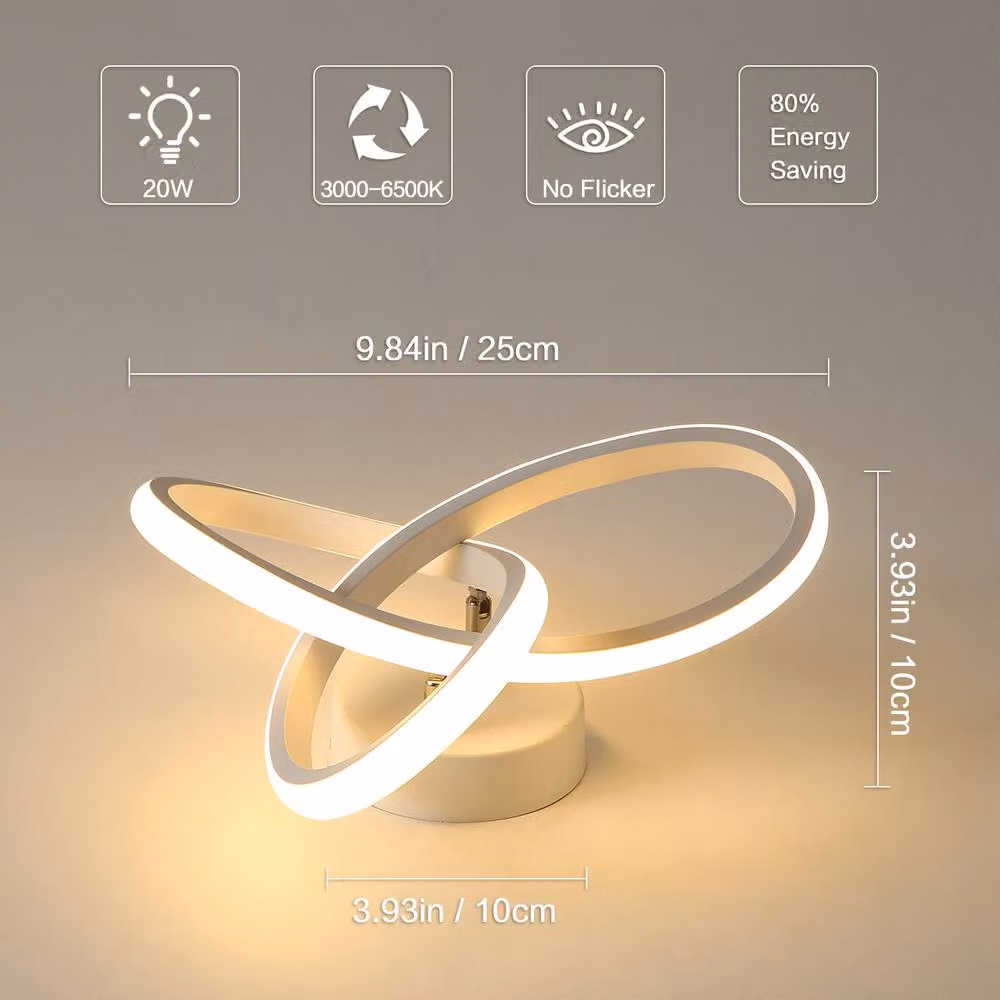 Pheashine White Clover LED Ceiling Light, 20W, 25cm, Tri-Tone CCT Aluminium Design – 2