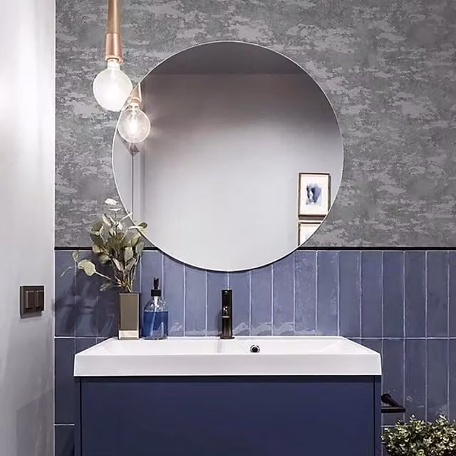 GoodHome Sodal Metallic Industrial Textured Vinyl Wallpaper in Grey, Silver and Blue
