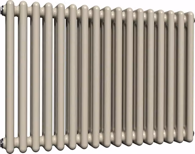 Lux Heat Moon Dust Horizontal Column Radiator in Grey/Beige, W: 60.0 cm, H: 78.5 cm