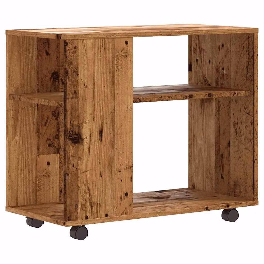 Berkfield Home Side Table in Brown Engineered Wood W/D/H: 70 x 35 x 55 cm – 6