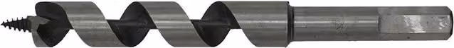 Loops Silver Hardened Auger Wood Drill Bit with Hexagonal Shank, 16 mm x 155 mm – 1