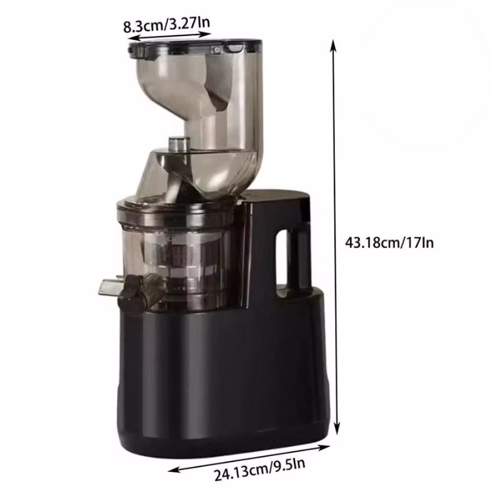 FLAVORA Cold Press Slow Juicer Machine in Black – 3