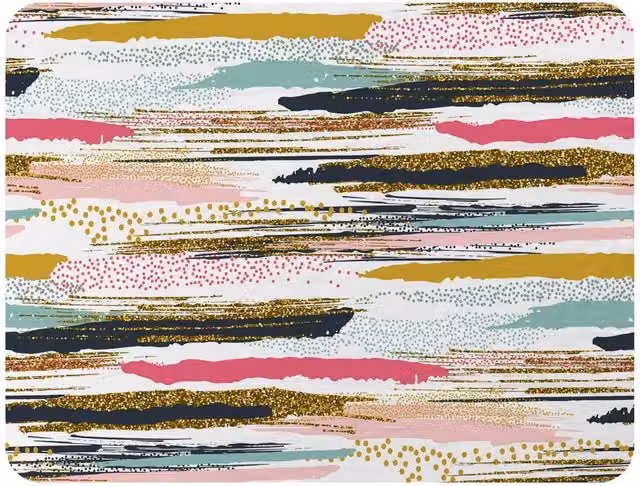 Benjamin Tate Design Striped Fleece Blanket in Pink, Beige and Multicolour, W/D/H: 120 x 150 cm – 2