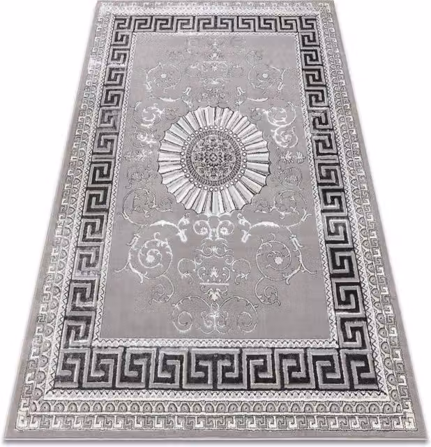 RugsX Bliss Grey Modern Oriental Rectangular Rug, W: 120 cm, D: 170 cm – 1