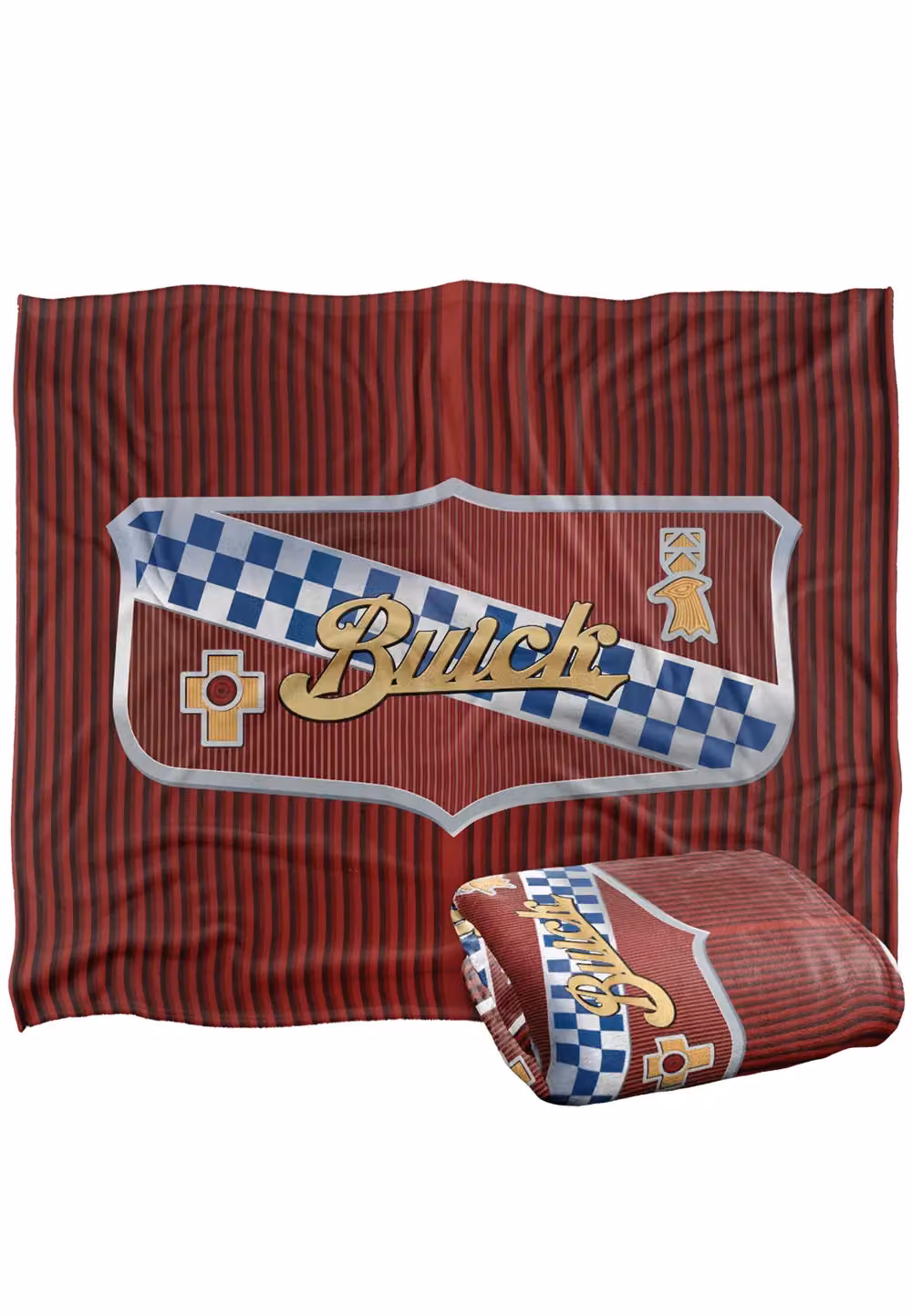Trevco White Buick Emblem Silky Touch Super Soft Fleece Throw Blanket W/D/H: 152 x 127 cm – 4