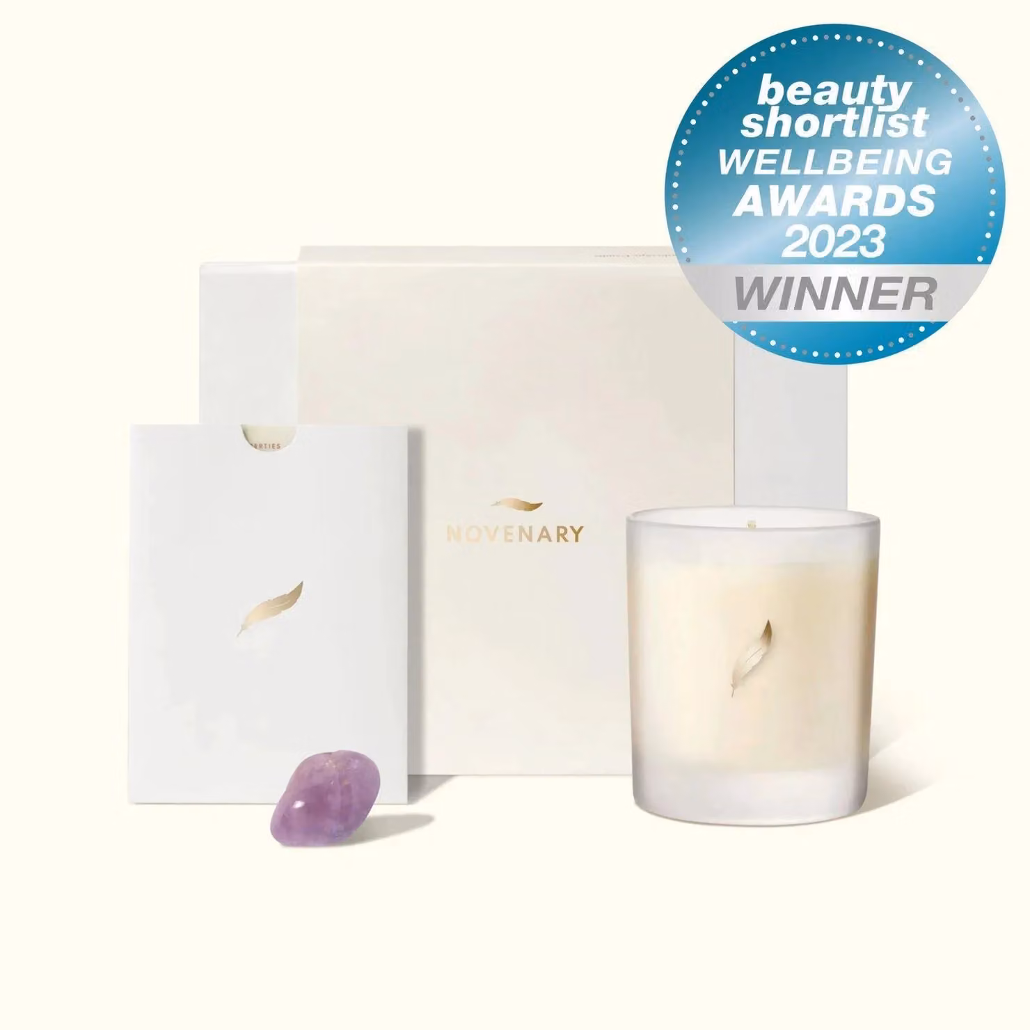 Novenary Aum Spicy Candle Giftset, White, 220g – 2
