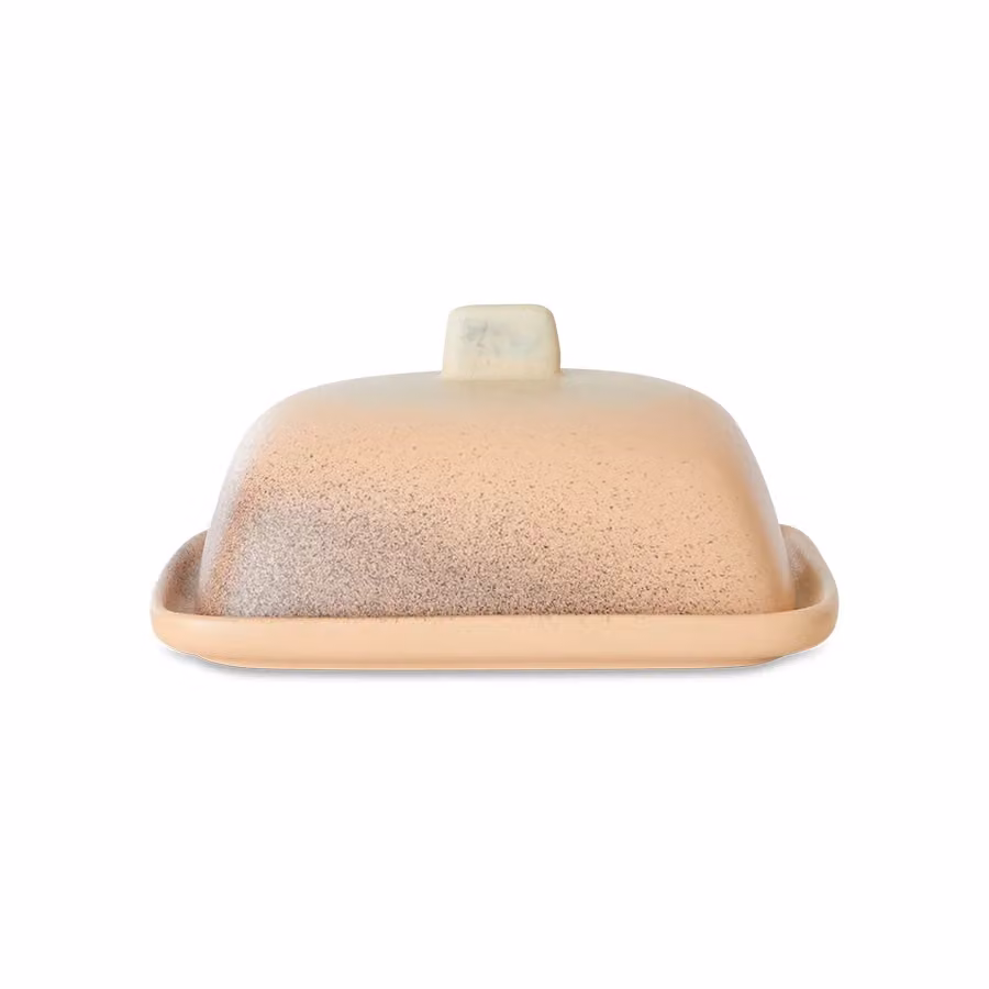 HKLIVING 70s Ceramics Butter Dish in Breeze Beige