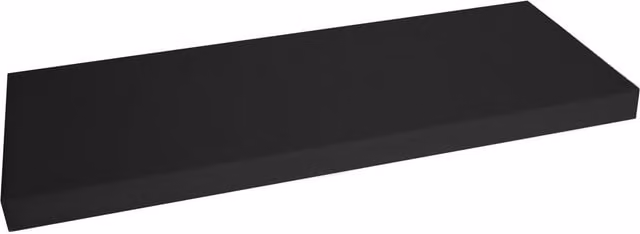 Roseley Black Water Repellent 4 Seater Rectangular Bench Pad with Foam Filling and Polyester Cover