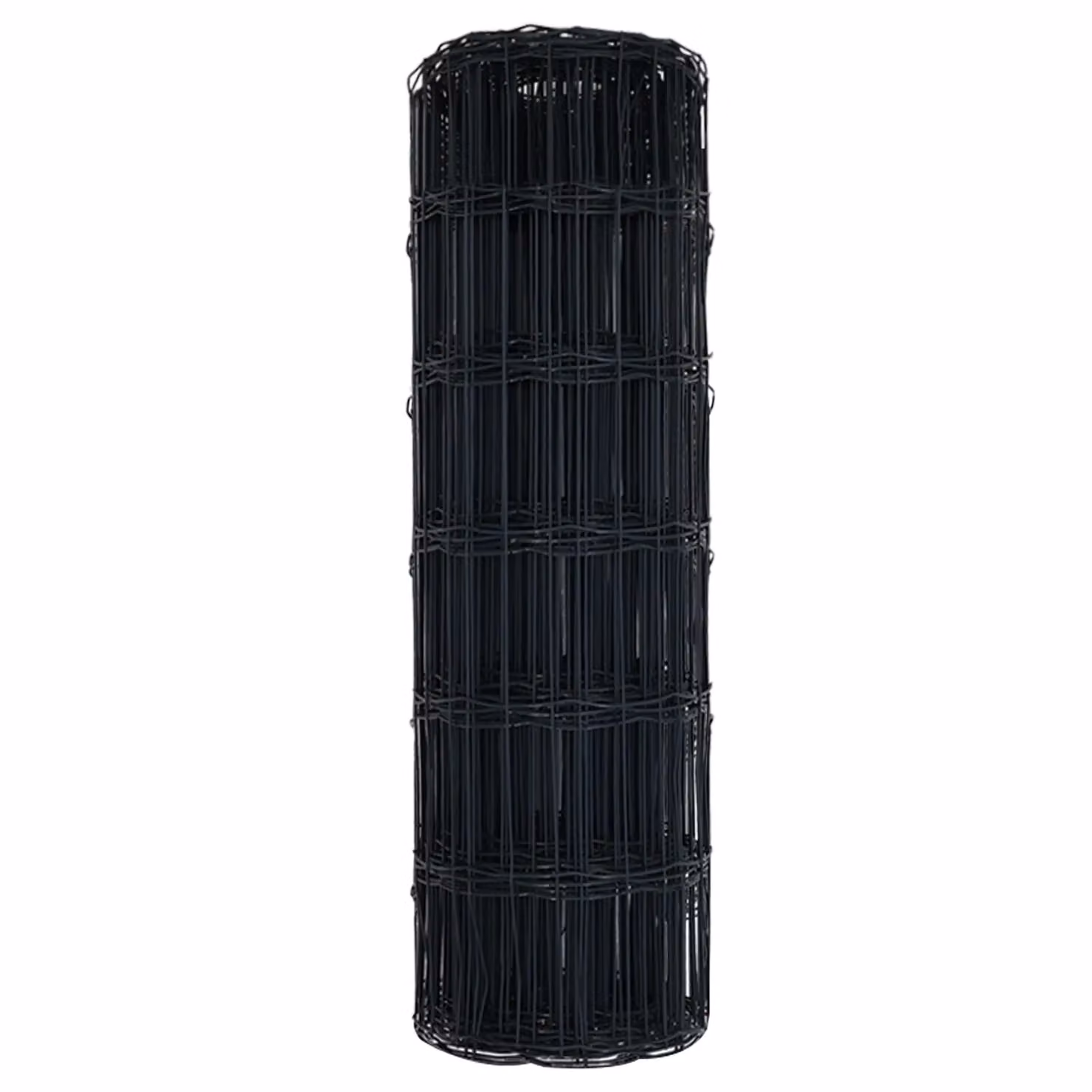 Berkfield Home Euro Fence Grey PVC-Coated Steel Fence, 0.8 x 10 m – 5
