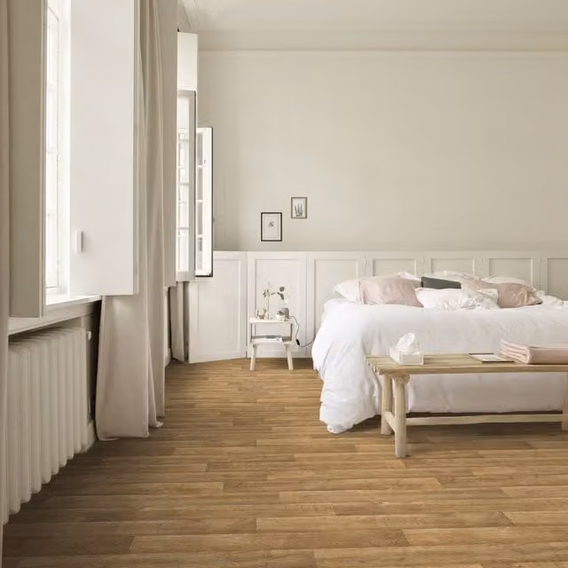 Komscape Brown Scandinavian Wood-Look Plank Flooring