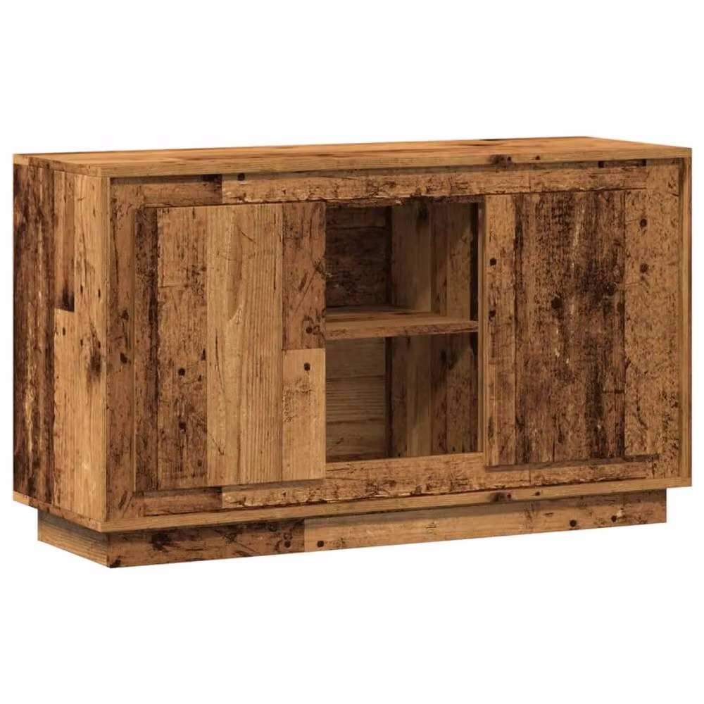 Berkfield Home Rustic Old Wood Sideboard in Brown, W/D/H: 102 x 35 x 60 cm – 3