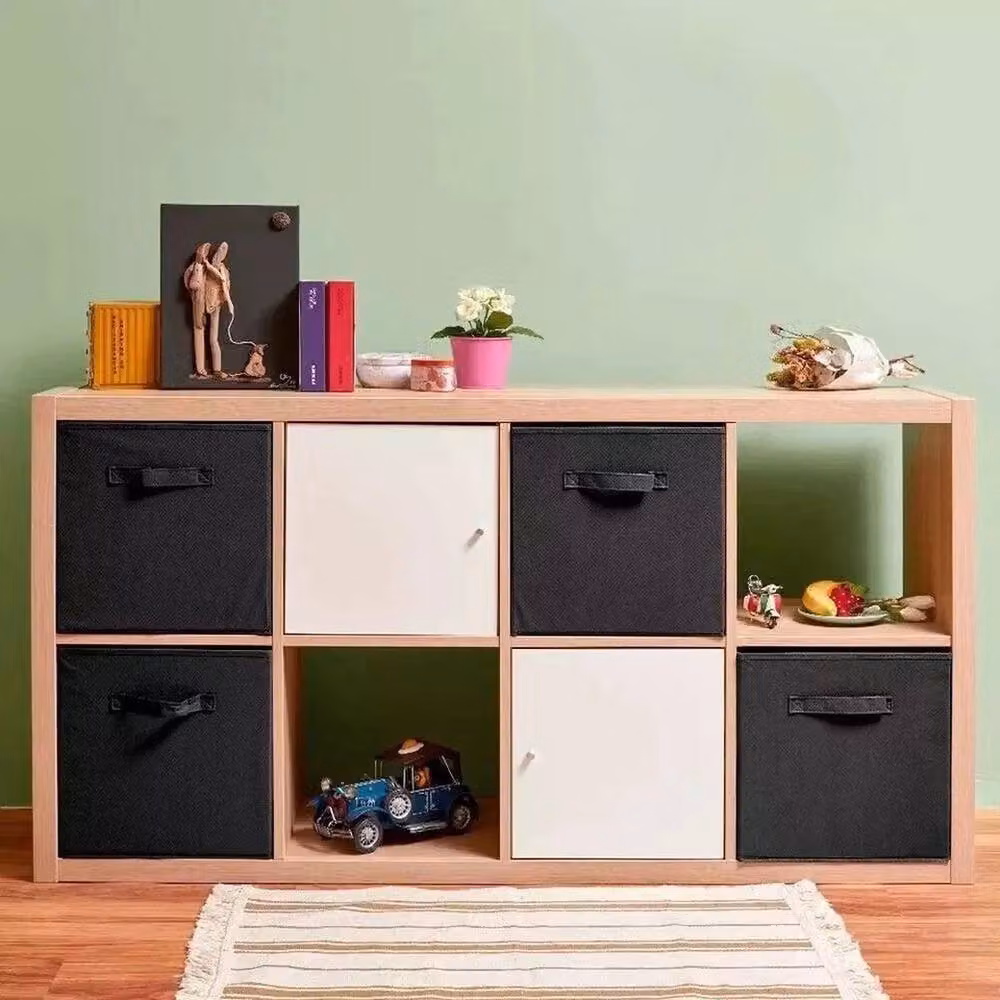 Kelvenix 4 Pack Black Foldable Storage Boxes with Handles – 3
