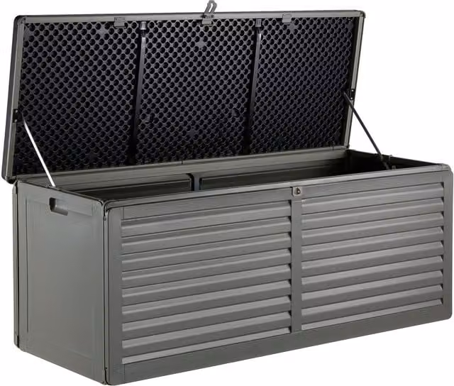 VonHaus Grey Polypropylene Garden Storage Box