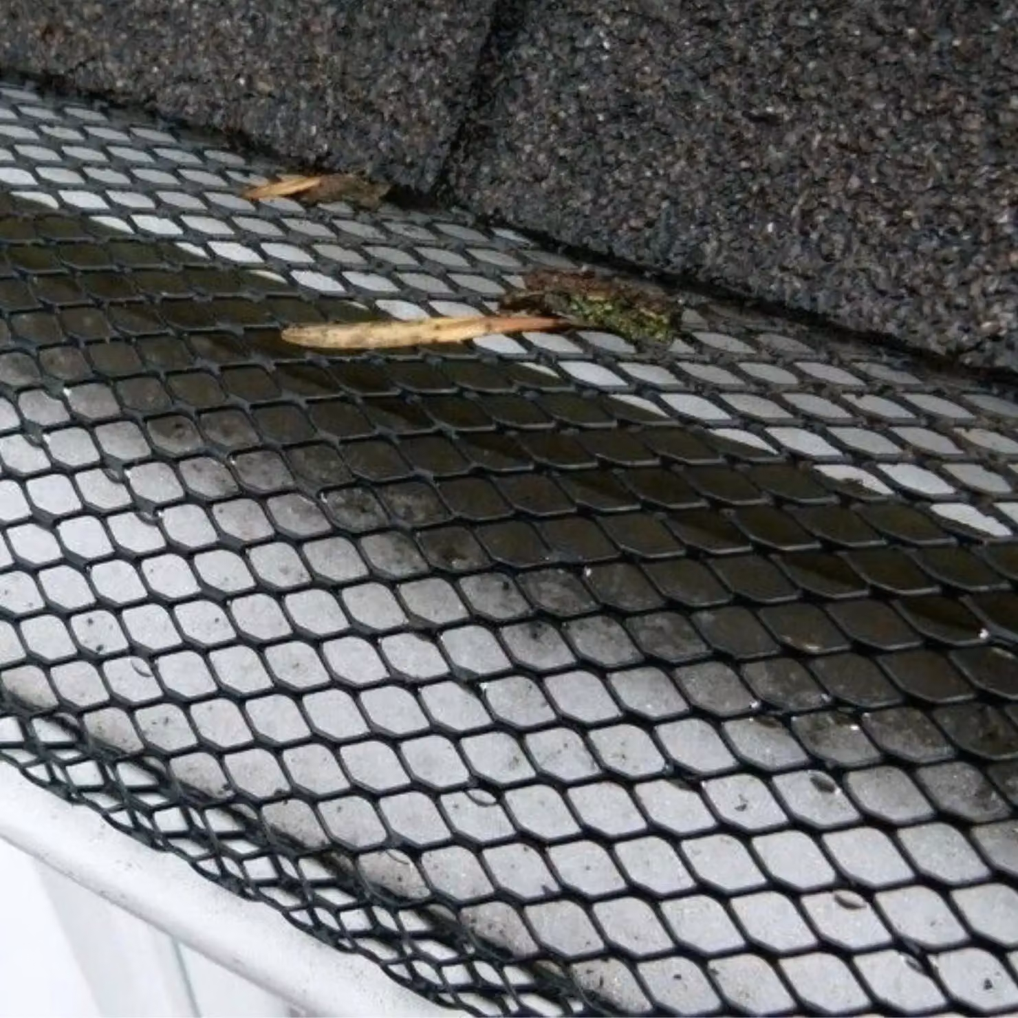 Marco Paul Guttering Mesh Guard Gutter Cover, Black, W: 52 cm, L: 1000 cm – 6