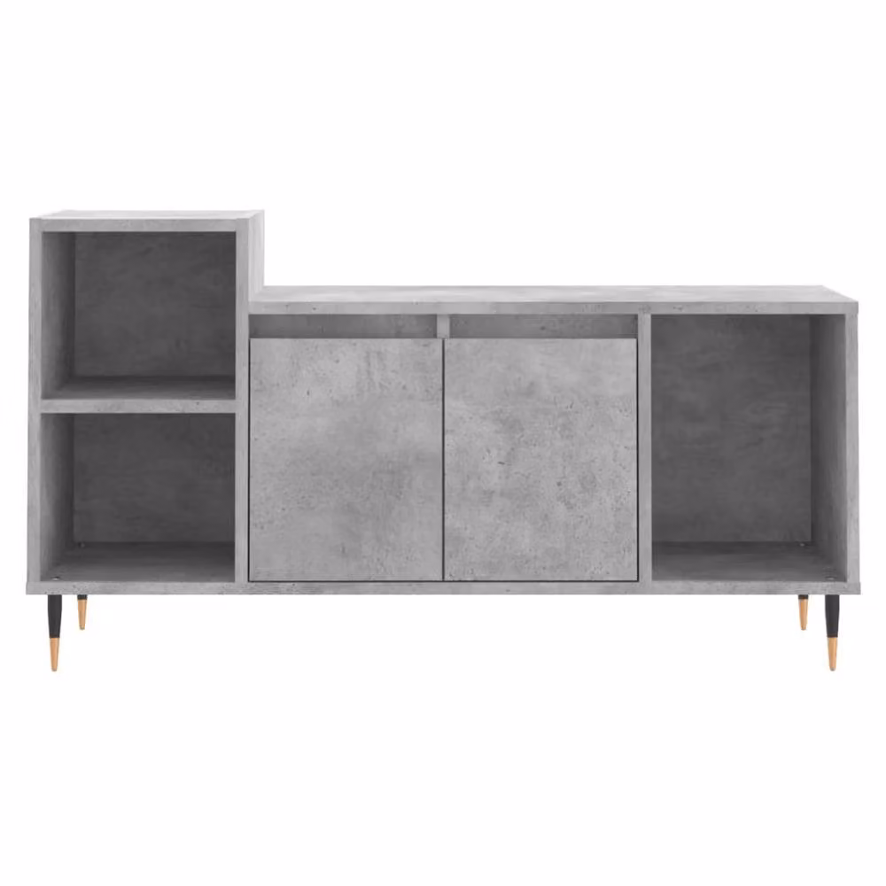 Berkfield Home TV Cabinet in Concrete Grey, W/D/H: 100 x 35 x 55 cm – 2
