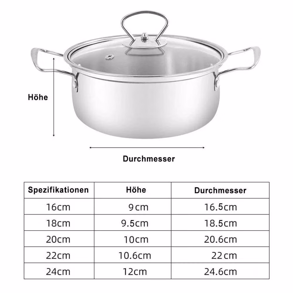 FLAVORA Stainless Steel Uncoated Stockpot in Silver – 2