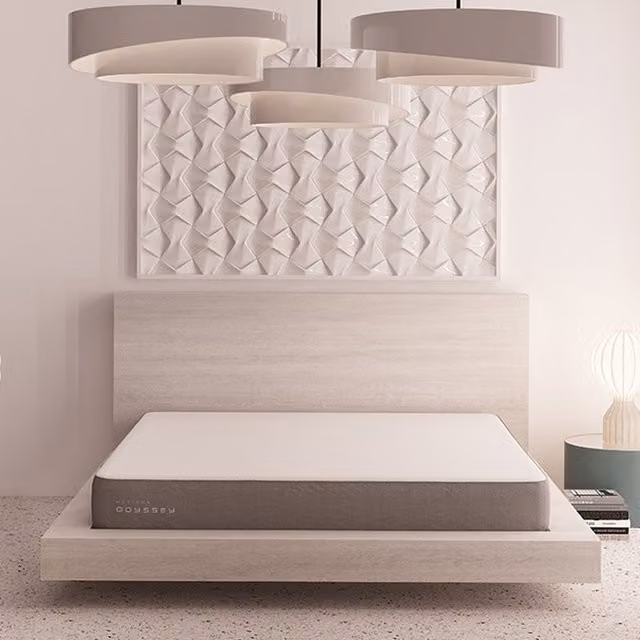 Horizon Odyssey 800 Pocket Memory Mattress in White and Grey, W/D/H: 180 x 200 x 12 cm