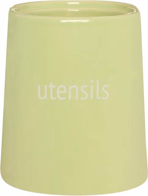 Orsina Ceramic Utensil Holder in Green and White