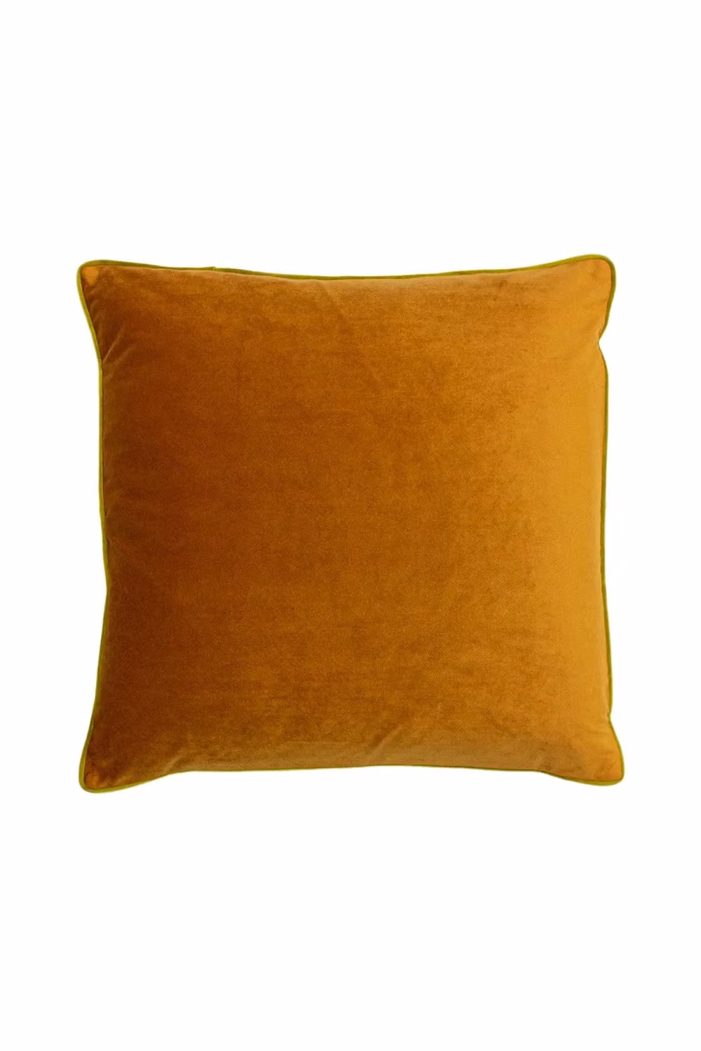 Furn Gemini Soft Velvet Square Reversible Cushion in Orange, W/D/H: 50 x 50 x 50 cm – 2