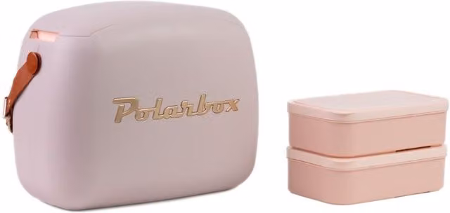 Polarbox Retro Insulated Coolbag, 6 l, Pearl Gold and Nude