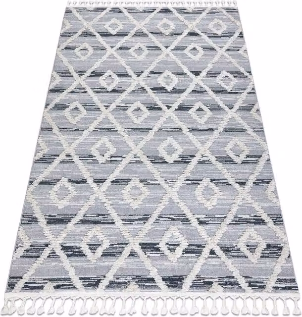 RugsX Sevilla Moroccan Style Grey Rug, W: 200 cm, D: 290 cm