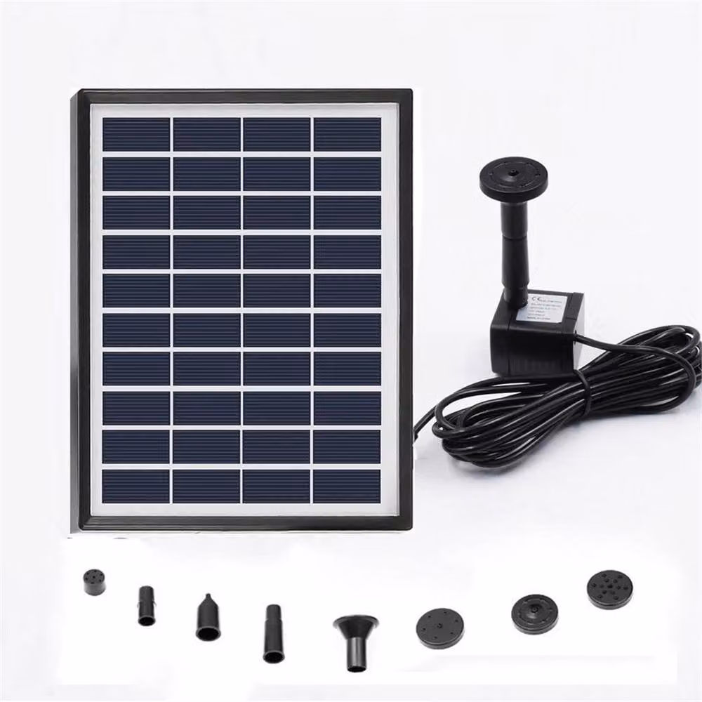 SPETLEK 5.0W Solar Fountain Pump for Garden Ponds, Pools and Aquariums in Black – 3