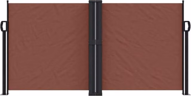 Berkfield Home Retractable Side Awning in Brown, W/H: 600 x 120 cm – 1