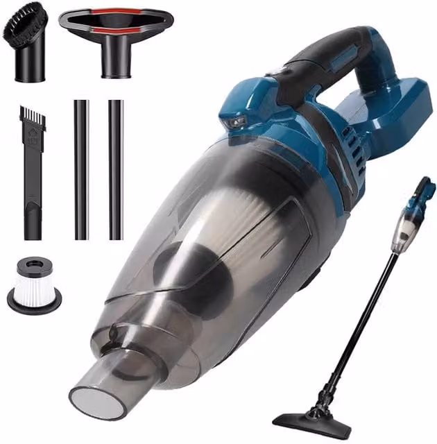 Nordara Cordless Handheld Battery Vacuum Cleaner in Blue and Multicolour for Car Use – 1