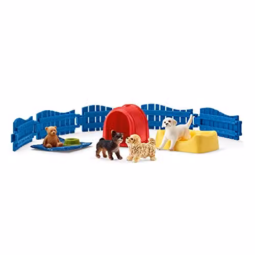 Schleich Farm World Multicolour Puppy Pen – 1