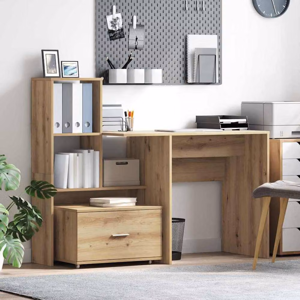 Berkfield Home Modern Artisan Oak Drawer Cabinet in Brown – 2