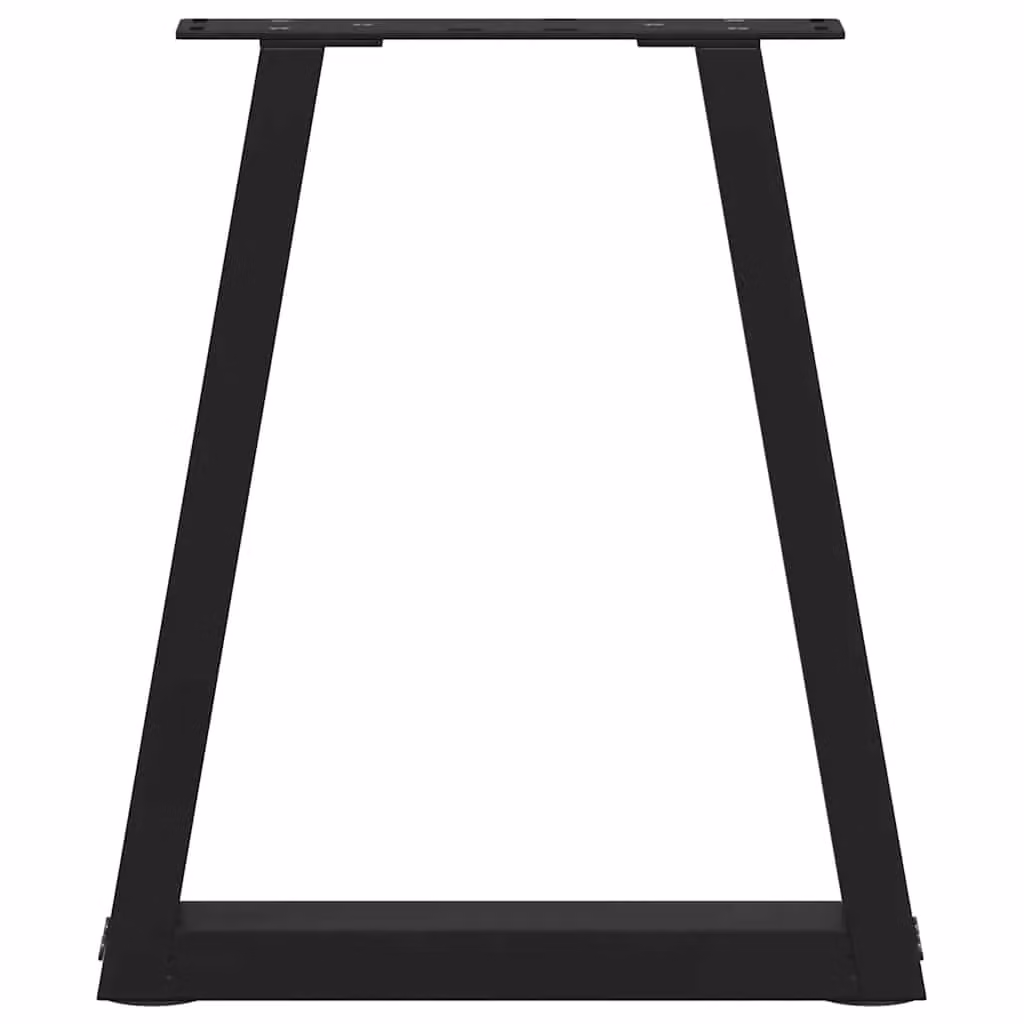Berkfield Home V-Shape Dining Table Legs, 2 Pieces, Black Matt Steel, W: 28 cm, H: 42-43.3 cm – 4