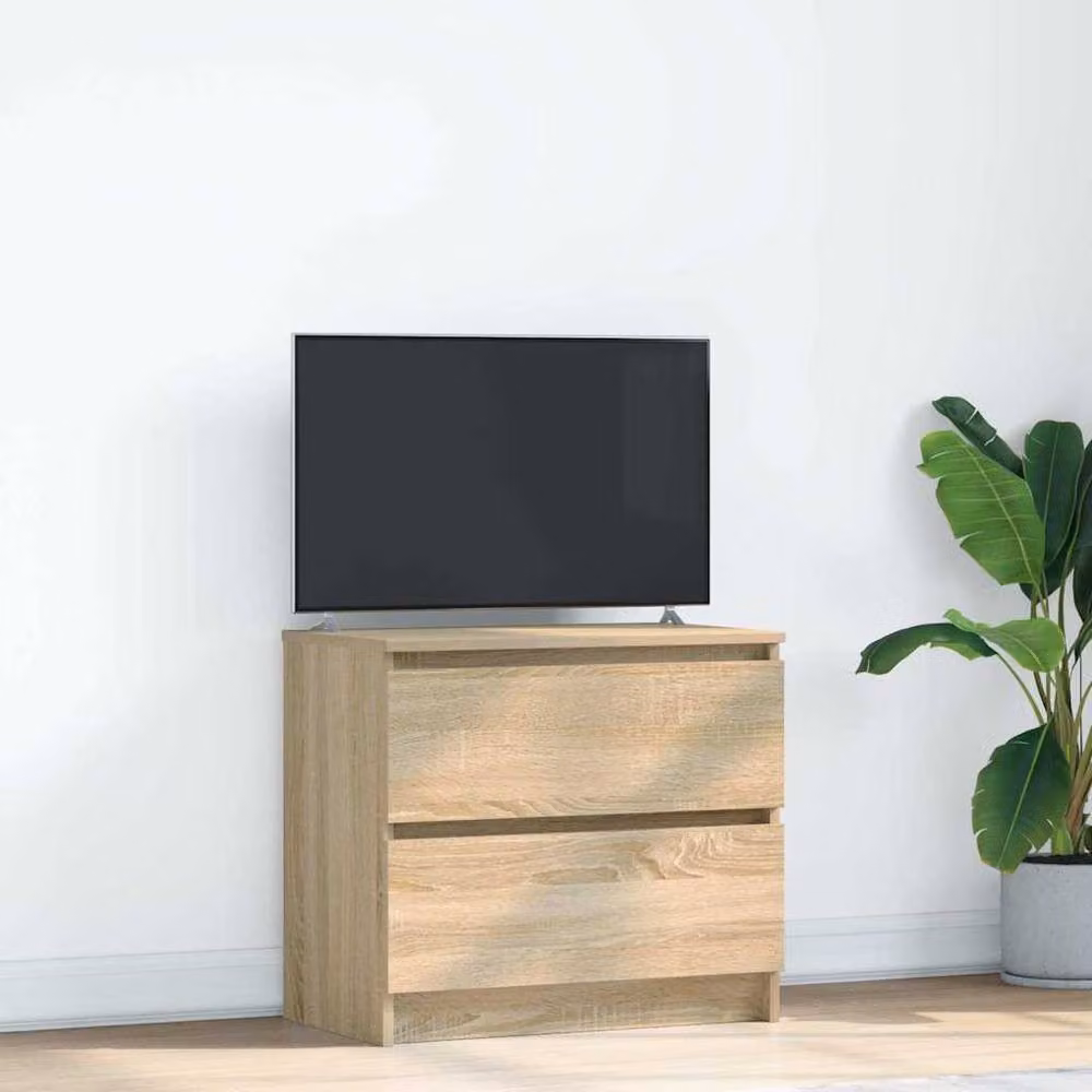 Berkfield Home Sonoma Oak TV Cabinet in Beige, W/D/H: 60 x 35 x 54 cm – 2