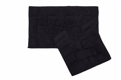 New Edge Blinds Ripple Collection 2pc Pure Cotton Jacquard Bath Set in Black, W: 50 cm, H: 80 cm – 2