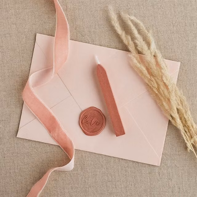 Club Green Rose Gold and Pink Seal Envelope Wax, Pack of 3