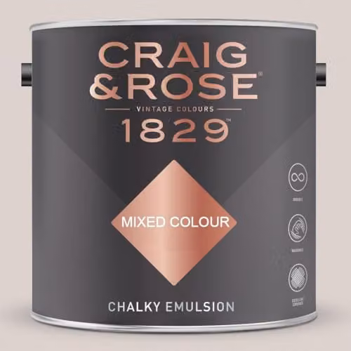 Craig & Rose 1829 Chalky Emulsion Paint Stop Camisole Pink 2.5l
